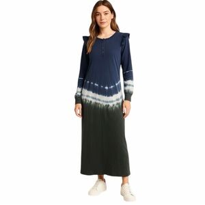 NWT! REVOLVE | Z Supply Blue Iris Tie Dye Ruffle Maxi Dress. Size XS.